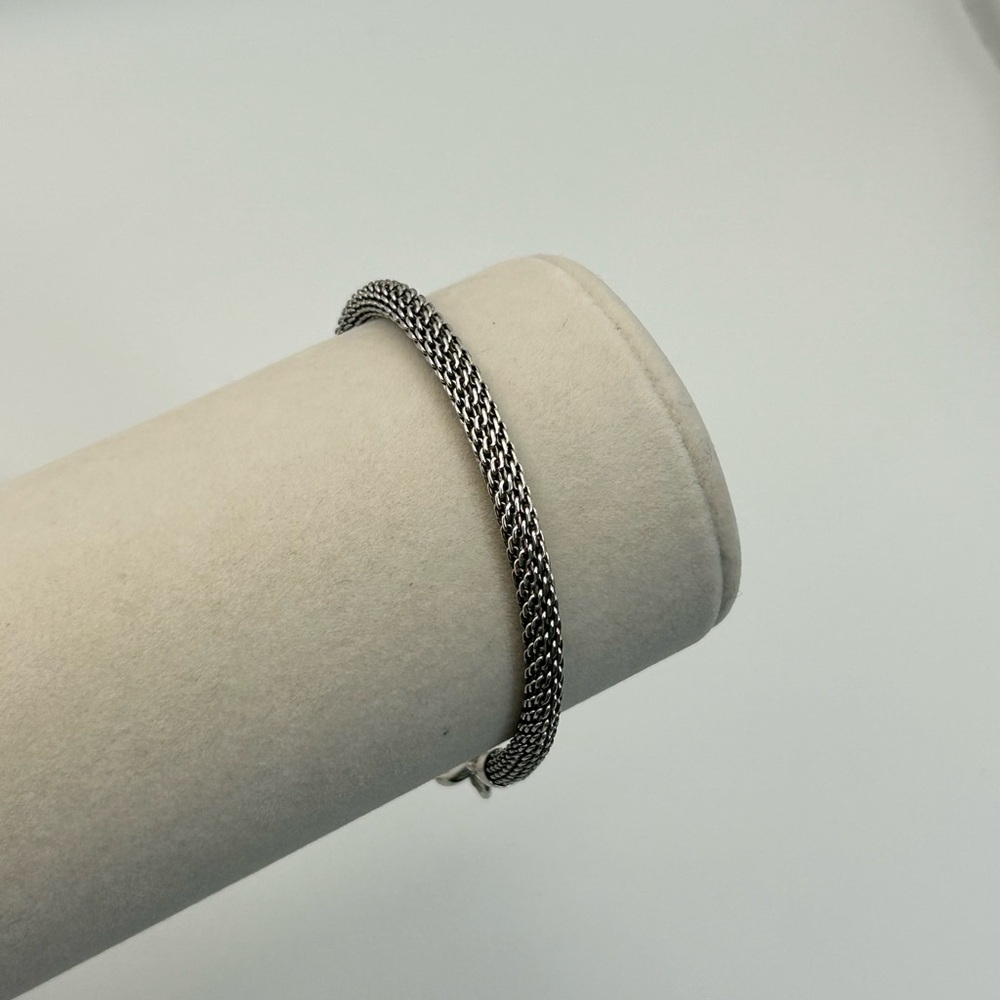 Brighton Beverly Glam Bracelet Add Charms J3960B Silver Plated Mesh 8" - Picture 4 of 11